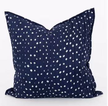 Kuddfodral PLEATED, mörkblå, World of Craft