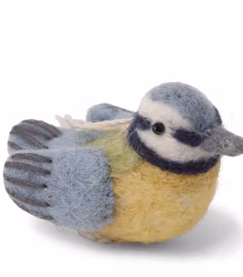 Blåmes, dekohänge, smycke till presenten, tovad