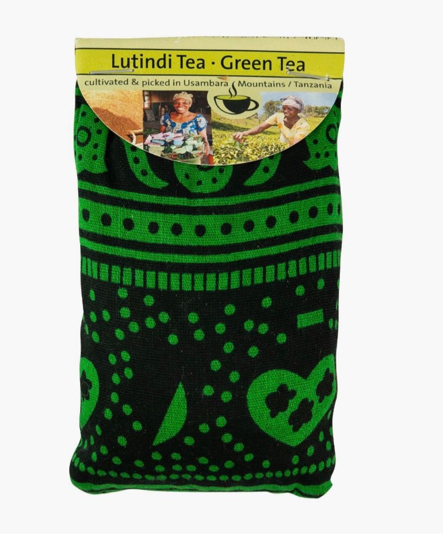 Grönt te, löste i Kanga-tygpåse