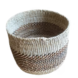 Korg Njombe, Iringa, natur, mönster i bruna toner