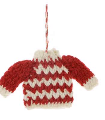 Julhänge mini-jultröja, stickad