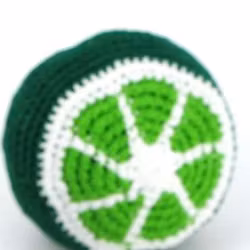 Antistress, jongleringsboll Lime, virkad