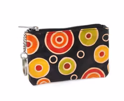 Läderfodral, litet, nyckelring-etui