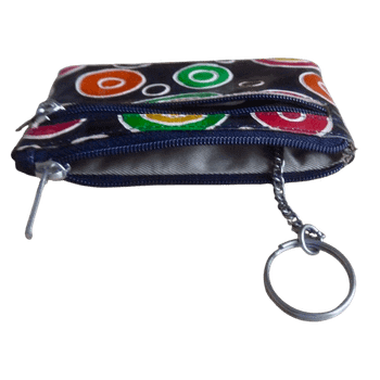 Läderfodral, litet, nyckelring-etui