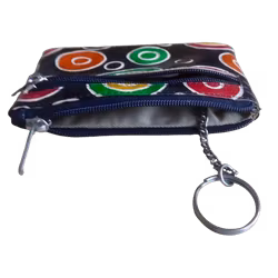 Läderfodral, litet, nyckelring-etui