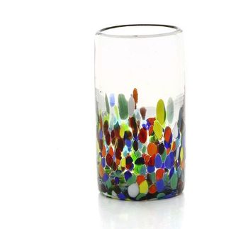 Vas Konfetti, munblåst glas