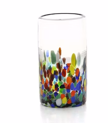 Vas Konfetti, munblåst glas