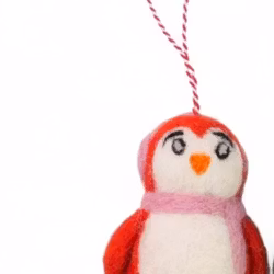 Hängdeko, Julpingvin, tovad