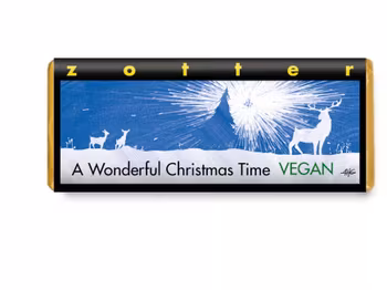 Zotter A Wonderful Christmas Time, havrechokladpralin, vegan ekologisk