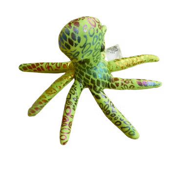 Sanddjur, Liten bläckfisk, ljusgrön, glittrig