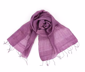 Sjal, siden, Ametist Lila