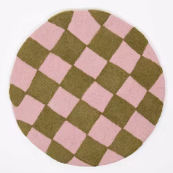 Sittdyna Chess, ljusrosa-gröngul, tovad, World of Craft