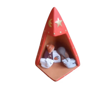 Julkrubba, keramik, Peru