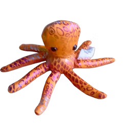 Sanddjur, Liten bläckfisk, orange, glittrig