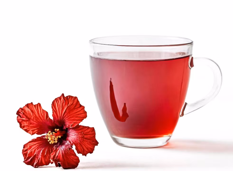 Hibscus te. foto: Hibiscus Tea Stock photos by Vecteezy
