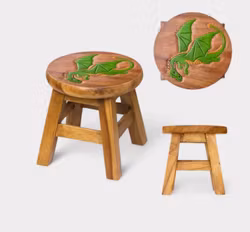 Barnpall i trä med motiv Drake