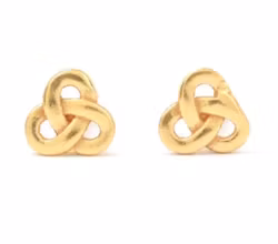 Örsmycke, örsticka Knut, nickelfri mässing, förgylld