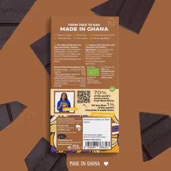 Fairafric, mörk choklad med Kanel & Vanilj, eko, vegan