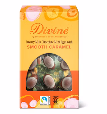 Mini påskägg, mjölkchoklad med karamellfyllning