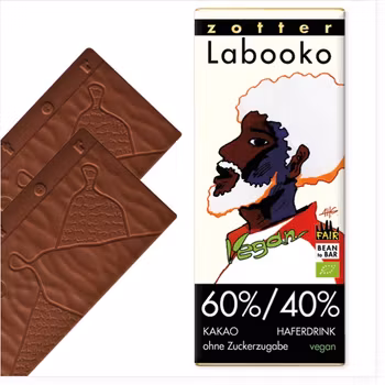 Zotter Labooko Mörk choklad med Havremjölk, eko, vegan