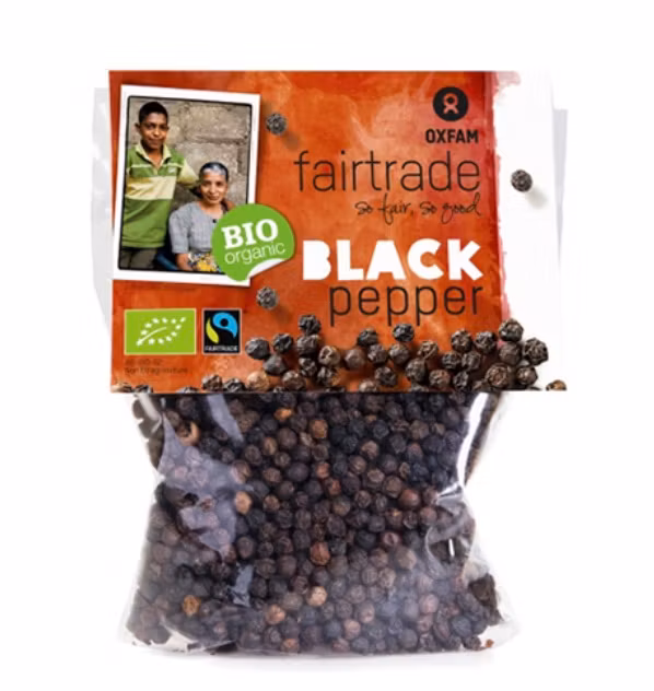 Ekologisk svartpeppar i hela korn från Sri Lanka, känd för utmärkt kvalitet. Refillpåse. Fair Trade.