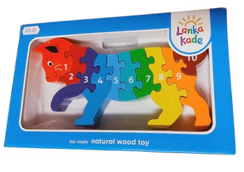 Räknepussel, Katt, siffror 1-10, trä