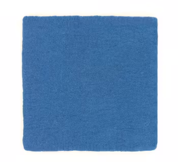 Sittunderlägg Kvadrat, blå nyanser, tovat