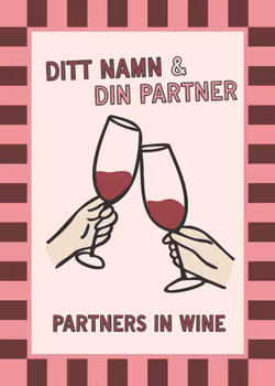 Personlig Poster - Partners In Wine - Rödvin