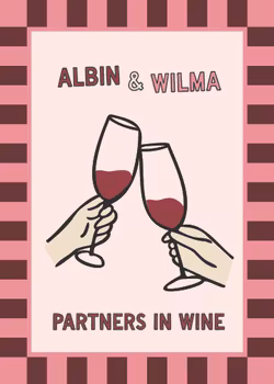 Personlig Poster - Partners In Wine - Rödvin