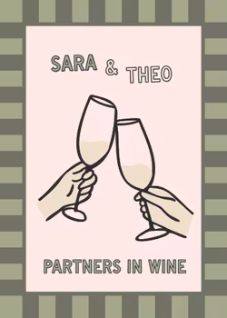 Personlig Poster - Partners In Wine - Vitt vin