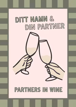 Personlig Poster - Partners In Wine - Vitt vin