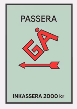 Personlig Poster - Monopol - Passera gå