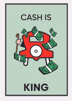Personlig Poster - Monopol - CASH IS KING