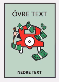 Personlig Poster - Monopol - CASH IS KING