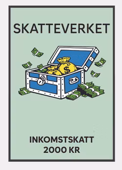 Personlig Poster - Monopol - SKATTEVERKET