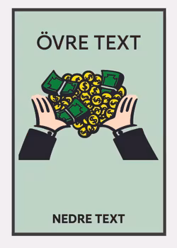 Personlig Poster - Monopol - TAKE MY MONEY