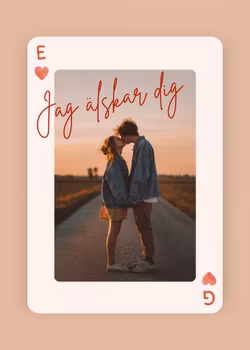 Personlig Poster – Spelkort med eget foto