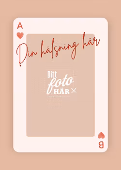 Personlig Poster – Spelkort med eget foto