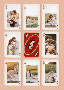 Personlig Poster – Spelkort med egna bilder – UNO Reverse