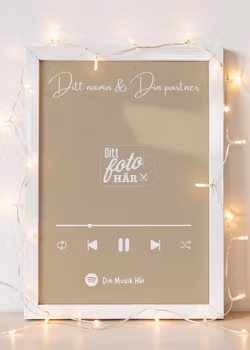 Personlig poster – Spotify-låt med egen bild