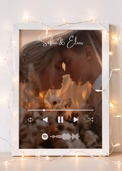 Personlig poster – Spotify-låt med egen bild