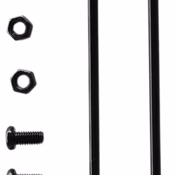 Runda svarta extraljusstag 2-pack