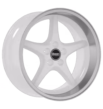 Ocean Wheels, MK18 white diamond + Däck 215/35R18 (Volvo 200- 700 - 900 serien)