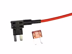 Dubbelsäkring Mini - strömtapp från säkringshållare inkl 5A säkring