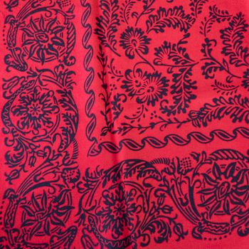 VALDRES wool shawl, red