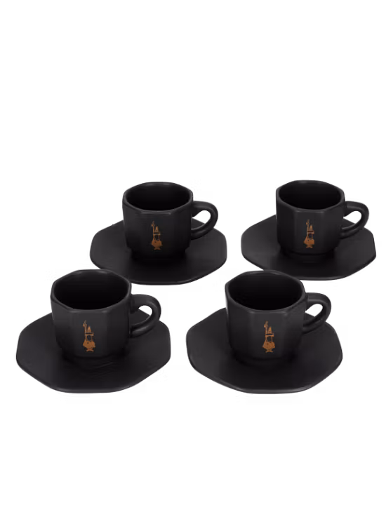 Bialetti Espressokopper med underkopper 4 stk