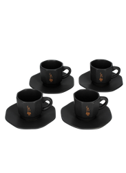 Bialetti Espressokopper med underkopper 4 stk