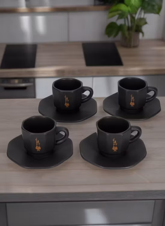 Bialetti Espressokopper med underkopper 4 stk