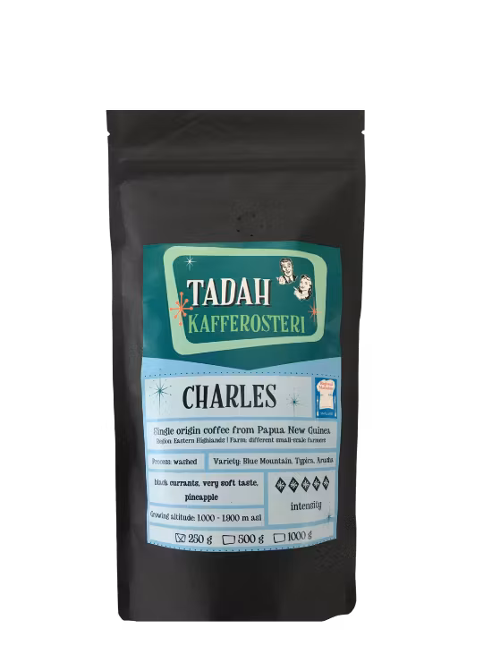 Tadah Kafferosteri Charles kaffebønner 250g