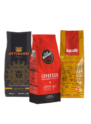 Prøv-et-kaffe-kit Italienske kaffebønner 3x500g